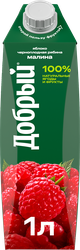 Нектар ДОБРЫЙ Яблоко, черноплодная рябина, малина, 1л, картинка