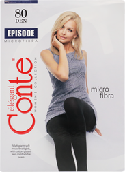 Колготки женские CONTE Episode 80 den mocca 5–XL, изображение