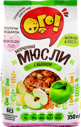 Изображение товара Мюсли запеченные ОГО! с яблоком, 350г