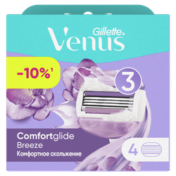 Кассеты сменные для бритья GILLETTE Venus Comfortglide Breeze, 4шт, картинка