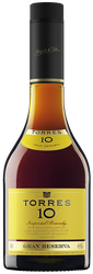 Бренди TORRES Gran Reserva 10, 38%, 0.5л, картинка