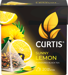 Чай черный CURTIS Sunny Lemon с ароматом цитрусовых, 20пак, фотография