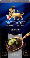 Изображение товара Чай черный RICHARD Lord Grey Цейлонский байховый, 25пак