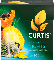 Чай зеленый CURTIS Багама Найтс, 20пир, крупный план