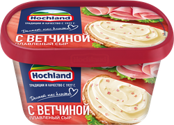 Сыр плавленый HOCHLAND с ветчиной 55%, без змж, 400г, картинка