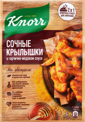 Смесь KNORR На второе Сочные крылышки в горчично-медовом соусе, 23г, детальное фото