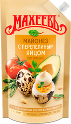 Майонез МАХЕЕВЪ с перепелиным яйцом 67%, 400мл, вид