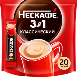 Напиток кофейный растворимый НЕСКАФЕ Классик 3в1, 14,5гх20шт, картинка