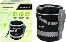Термос суповой ACTIWELL 2.4л, цвета в ассортименте, Арт. ODJ-2400, фотография