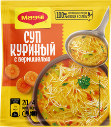 Суп быстрого приготовления MAGGI На первое Куриный с вермишелью, 50г, фотография