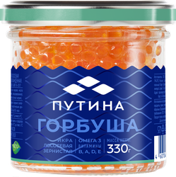 Икра лососевая ПУТИНА зернистая, 330г, картинка