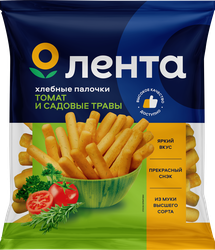 Палочки хлебные ЛЕНТА Томат и садовые травы, 150г, картинка