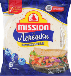 Лепешки пшеничные MISSION тортильи оригинальные, 250г, фото
