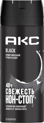 Дезодорант-антиперспирант спрей мужской АКС Black, 150мл, фотография