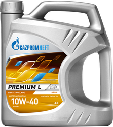Масло моторное GAZPROMNEFT Premium L 10W-40 API SL/CF синтетическое, 
Арт. 110619, 4л, изображение