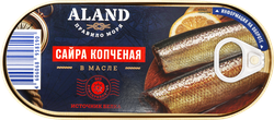 Сайра ALAND копченая в масле, 210г, фото