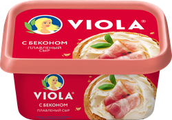Сыр плавленый VIOLA с беконом 50%, без змж, 400г, картинка