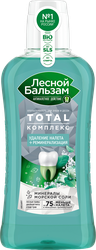 Ополаскиватель для десен ЛЕСНОЙ БАЛЬЗАМ Тройной эффект Экстрасвежесть с мятой и экстрактами лесных трав на отваре трав, 400мл, детальное фото