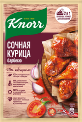 Смесь KNORR На второе Сочная курица барбекю, 26г, крупный план