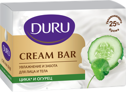 Крем-мыло DURU с центеллой азиатской и огурцом, 90г, фото