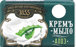 Крем-мыло туалетное ЗАВОД БРАТЬЕВ КРЕСТОВНИКОВЫХ Алоэ, 190г, вид