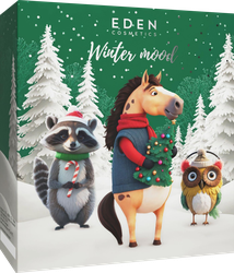 Набор подарочный EDEN Winter mood Green №3, Крем для рук + Мыло жидкое + Гель для душа, фото