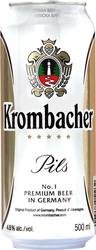 Пиво светлое KROMBACHER Pils фильтрованное пастеризованное 4,8%, 0.5л, картинка