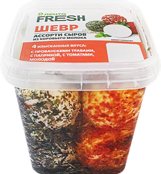 Ассорти сыров Шевр в обсыпке Прованские травы/Паприка/Томат 45% ЛЕНТА FRESH, 250г, изображение