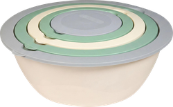 Набор салатников FUNCOOK Вельвет с крышкой, Арт. FС2206, 5шт, крупный план