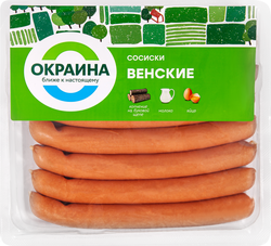Сосиски ОКРАИНА Венские, 380г, крупный план