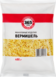 Макароны 365 ДНЕЙ Вермишель паутинка, группа В высший сорт, 400г, фотография