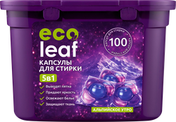 Капсулы для стирки ECOLEAF, 100шт, фотография