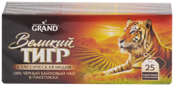 Чай черный GRAND Великий Тигр Индийский байховый, 25пак, картинка