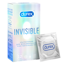 Презервативы DUREX Invisible, 12шт, вид