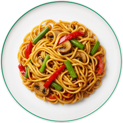 Спагетти По-восточному с овощами ЛЕНТА FRESH, весовые, крупный план