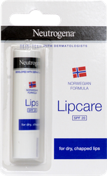 Бальзам для губ NEUTROGENA Норвежская формула, для сухих и потрескавшихся губ SPF20, 4,8г, картинка