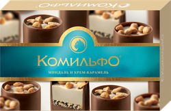 Конфеты КОМИЛЬФО Миндаль и крем-карамель, 116г, фото