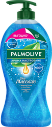 Гель для душа PALMOLIVE Арома настроение Твой массаж с массажными микрочастицами, с солью мертвого моря, алоэ вера и мятой, 750мл, фото
