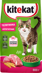 Корм сухой для кошек KITEKAT с аппетитной телятинкой, 800г, фото