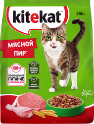 Корм сухой для кошек KITEKAT Мясной пир, 350г, вид
