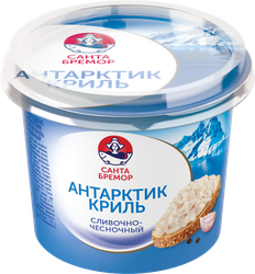Изображение товара Крем-паста из морепродуктов САНТА БРЕМОР Антарктик-Криль сливочно-чесночный, 150г