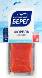 Форель слабосоленая БАЛТИЙСКИЙ БЕРЕГ филе-кусок с кожей, 200г, фотография