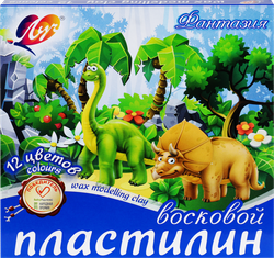 Пластилин восковой ЛУЧ Фантазия, 12 цветов Арт. 25С1523-08, фотография