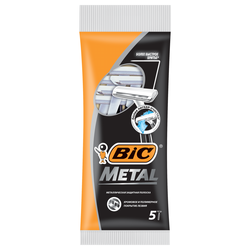 Бритва одноразовая мужская BIC Metal 1 лезвие, 5шт, вид