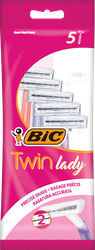 Бритвы одноразовая женская BIC Twin Lady 2 лезвия, 5шт, фото