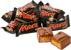 Конфеты MARS Minis c нугой и карамелью, весовые, вид