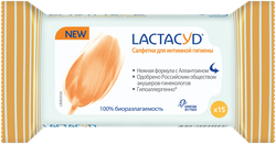 Салфетки влажные для интимной гигиены LACTACYD Femina, 15шт, вид