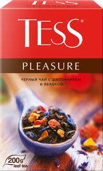 Чай черный TESS Pleasure с ароматом тропических фруктов и растительными компонентами байховый, листовой, 200г, детальное фото