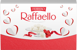 Конфеты RAFFAELLO с цельным миндальным орехом в кокосовой обсыпке, 90г, детальное фото