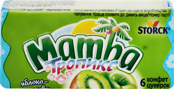 Конфеты жевательные MAMBA Тропикс, 26,5г, крупный план